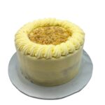 A frosted cake topped with crushed nuts, Cafe Lezzetto, Petaling