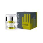Jar and box of a skincare masque product, Cellnique Slimfeel Island Glades, Gelugor
