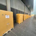 Crated equipment units lined up on rooftop, Cooling Solution Sdn.Bhd, Petaling