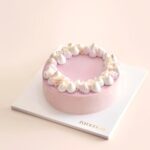 Pink mousse cake with meringue decorations, Jy Food Lab, Petaling