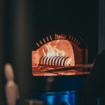 Pizza baking in a wood-fired oven, Meriah By Serai Group @ TRX Mall KL, Kuala Lumpur