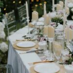 Elegant table setting with candles and floral decor, Wyk Catering & Canopy Services Sdn Bhd, Kuala Lumpur Malaysia