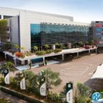 Aerial view of a large office building with parking, YHI POWER Malaysia, Petaling